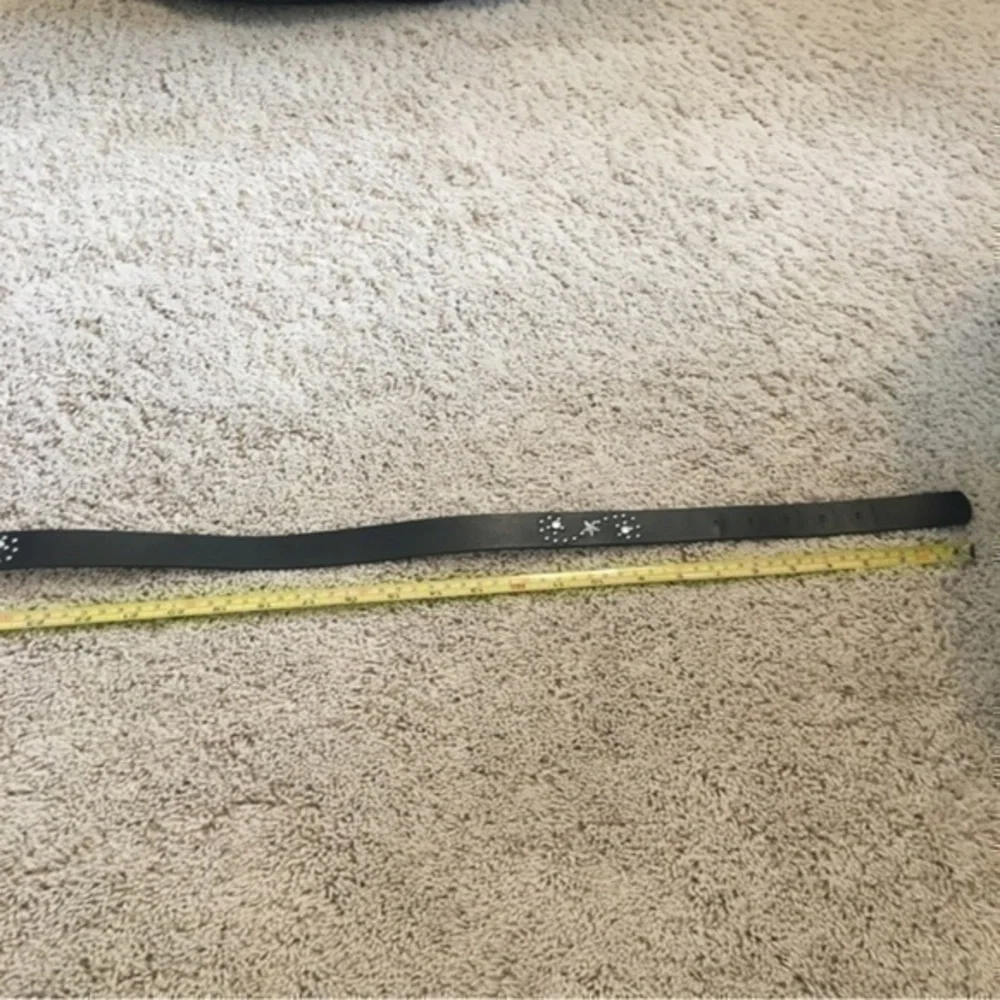 Girls size large black bling belt